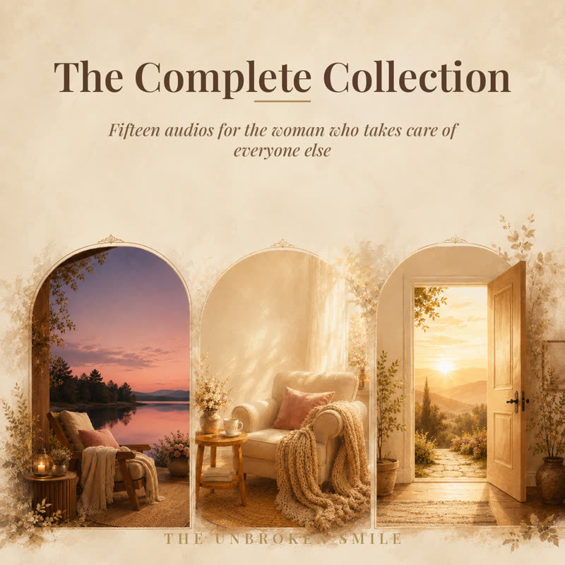The Complete Audio Collection cover, all fifteen audios from The Unbroken Smile