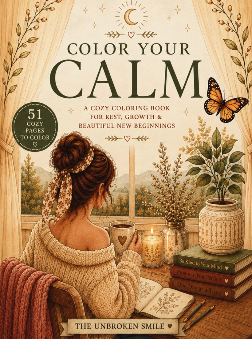 Color Your Calm coloring book cover