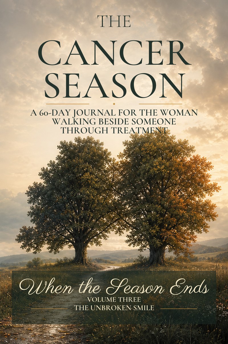 The Cancer Season, a 60-day journal for the woman walking beside someone through treatment, volume three of When the Season Ends, by The Unbroken Smile
