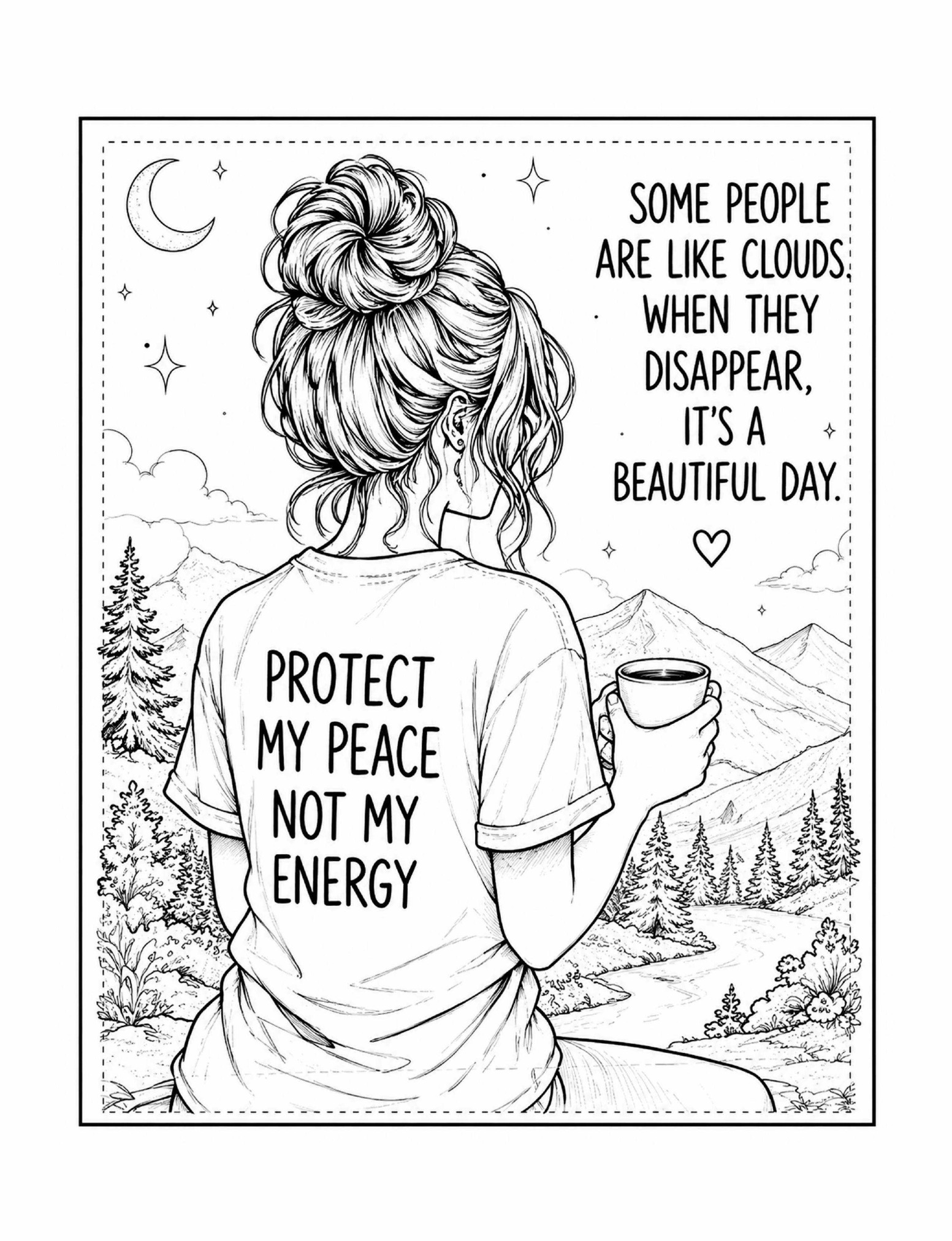 A real humor coloring page from Color Your Sarcasm, Volume Two