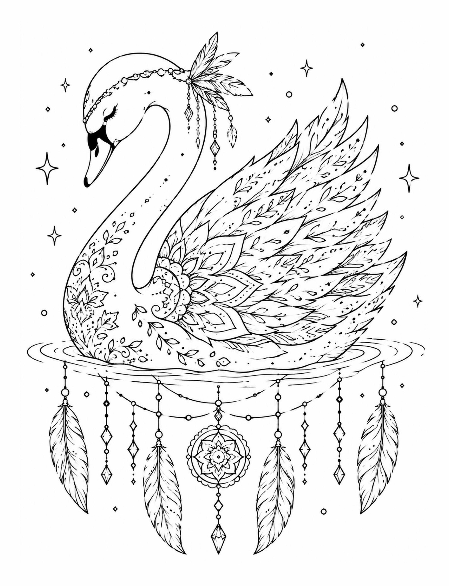 A second real coloring page from Color Your Sarcasm, Volume Two