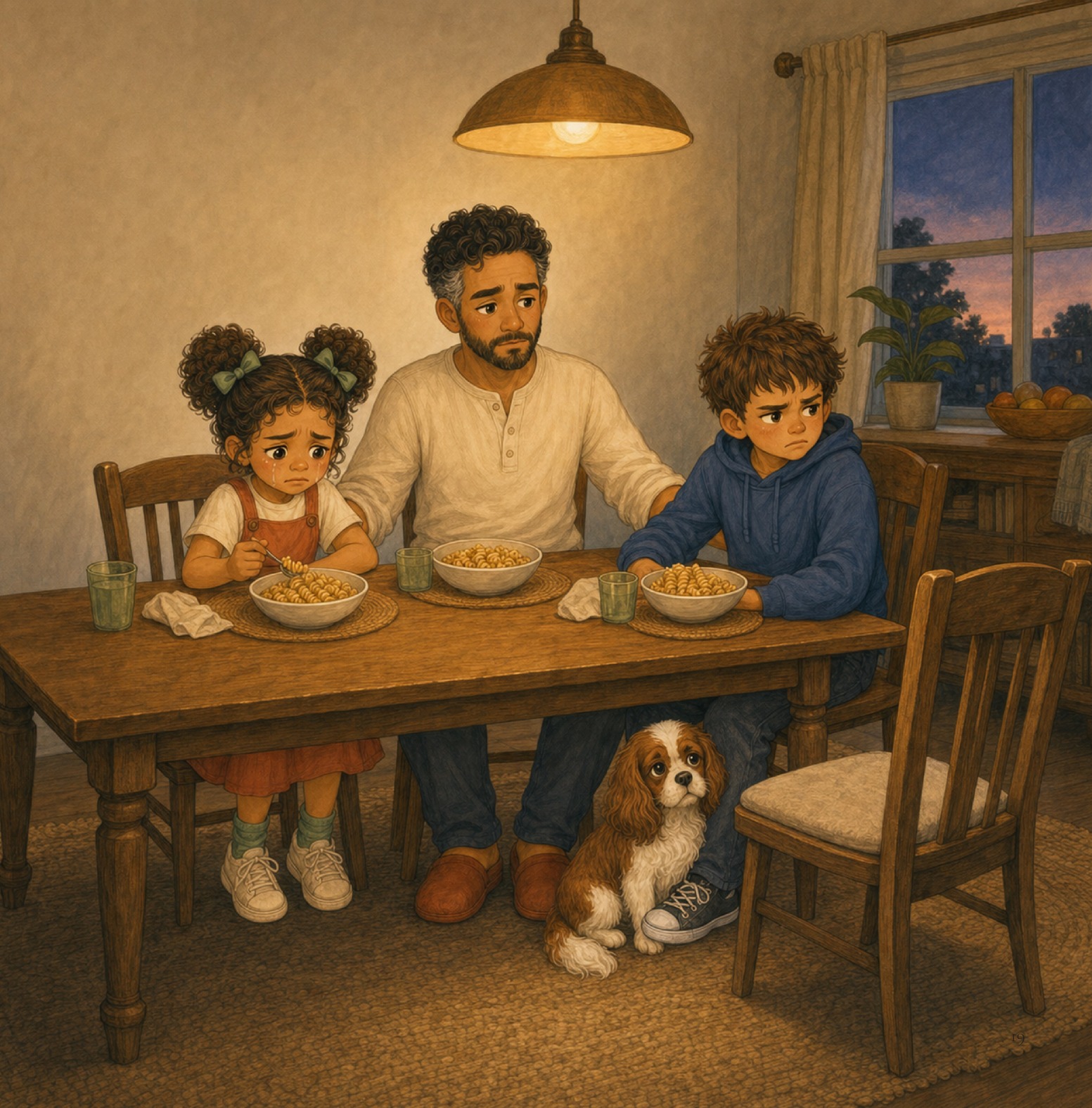 A second real family story page from When Mommy Stays at the Hospital